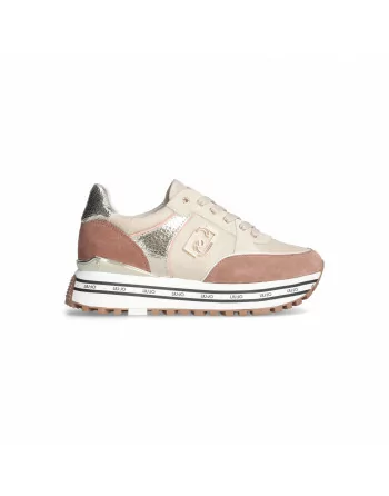 Sneakers Donna Liu-jo Maxi Wonder BF3009PX388 in camoscio Black o Tan modello casual. Sneakers casual