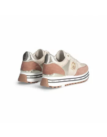 Sneakers Donna Liu-jo Maxi Wonder BF3009PX388 in camoscio Black o Tan modello casual. Sneakers casual