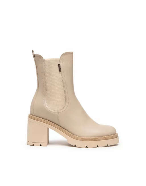 Stivaletti Donna NeroGiardini I309163D in Pelle Nero o Avena modello casual. Autunno Inverno 2023