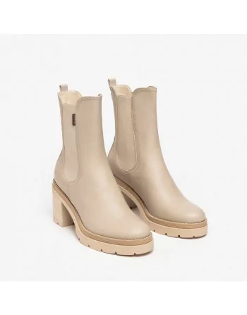 Stivaletti Donna NeroGiardini I309163D in Pelle Nero o Avena modello casual. Autunno Inverno 2023