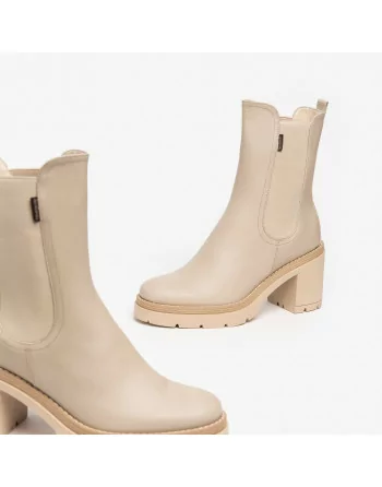 Stivaletti Donna NeroGiardini I309163D in Pelle Nero o Avena modello casual. Autunno Inverno 2023