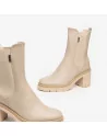 Stivaletti Donna NeroGiardini I309163D in Pelle Nero o Avena modello casual. Autunno Inverno 2023