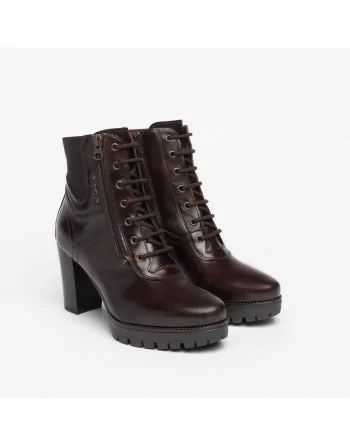 Stivaletti Donna NeroGiardini I308971D in Pelle Nero o T.Moro modello casual. Autunno Inverno 2023