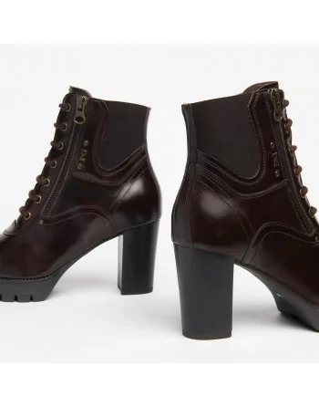 Stivaletti Donna NeroGiardini I308971D in Pelle Nero o T.Moro modello casual. Autunno Inverno 2023
