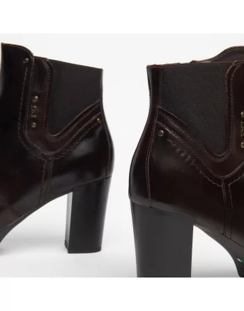 Stivaletti Donna NeroGiardini I308970D in Pelle Nero o Cuoio o T.Moro modello casual. Autunno Inverno 2023