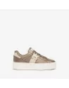 Sneakers Donna NeroGiardini I308412D in Pelle Nero o Brown modello casual. Autunno Inverno 2023
