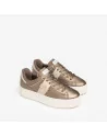 Sneakers Donna NeroGiardini I308412D in Pelle Nero o Brown modello casual. Autunno Inverno 2023