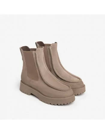 Stivaletti Donna NeroGiardini I308000D in Camoscio Malto o Talpa modello casual. Autunno Inverno 2023