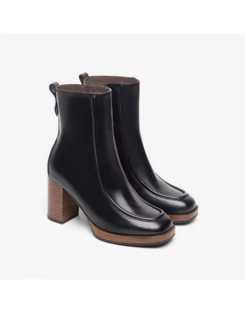 Stivaletto Donna NeroGiardini I308193D in Pelle Nero o Cuoio modello casual. Autunno Inverno 2023