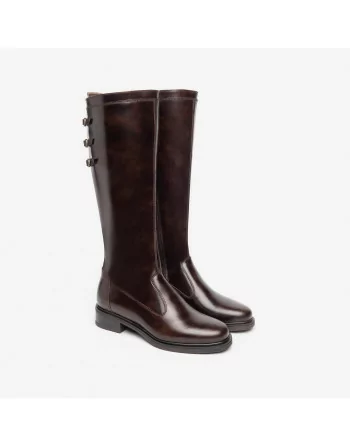 Stivali Donna NeroGiardini I308814D in Pelle Nero T.Moro o Cuoio modello casual. Autunno Inverno 2023