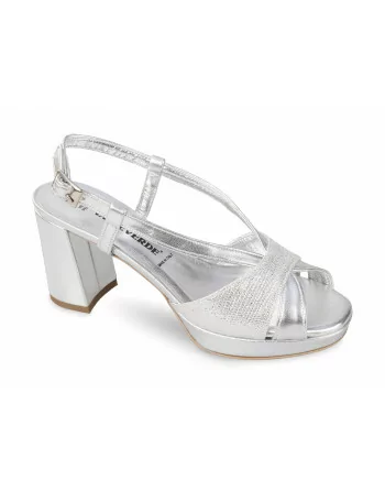 Valleverde Sandali Eleganti Donna 28400 in Pelle Oro o Argento