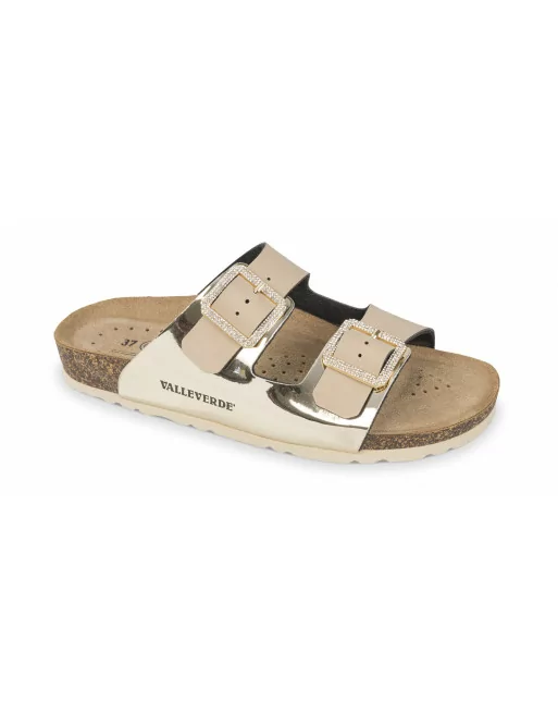 Sandali Donna Valleverde VG200QS in Pelle Bianco modello casual. Calzature comode