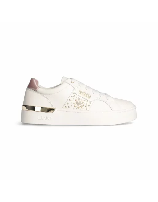 Sneakers Donna Liu-jo Silvia 85 BF3043P0102 in Pelle White o Butter modello casual. Sneakers casual