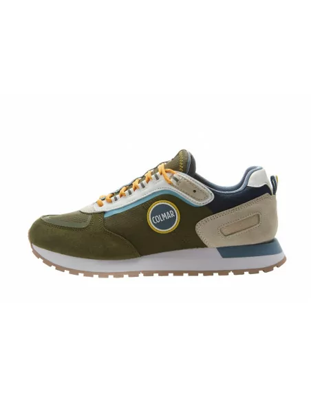 Sneakers Uomo Colmar Travis Expedition in Tessuto Militare modello casual