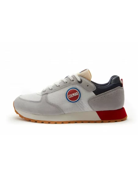 Sneakers Uomo Colmar Travis Originals 2024 in Tessuto Bianco modello casual