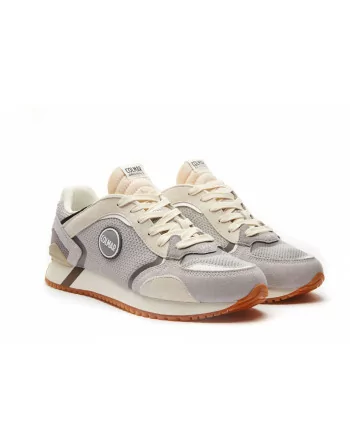 Sneakers Uomo Colmar Travis Plus Wires in Tessuto Grigio modello casual