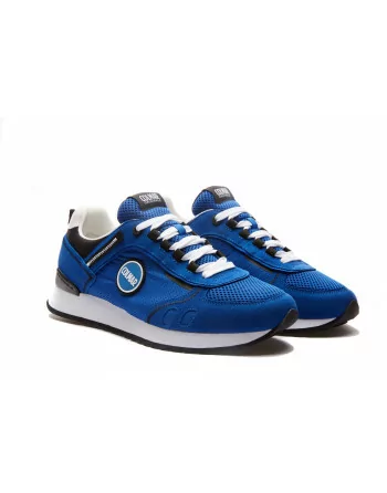 Sneakers Uomo Colmar Travis Sport Bold 24 in Tessuto Royal o Bianco o Jeans modello casual.