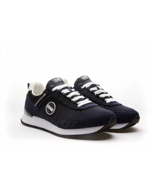 Sneakers Uomo Colmar Travis Sport Bold 24 in Tessuto Royal o Bianco o Jeans modello casual.
