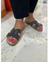 Sandali Donna Valleverde 55400 in Pelle Ghiaccio o Nero o Avio o Beige modello casual. Calzature comode