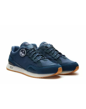 Sneakers Uomo North Sails Hitch First 24 in Tessuto Blu modello casual.