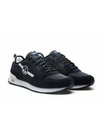 Sneakers Uomo North Sails Horizon Plain 24 in Tessuto Bianco o Blu modello casual.