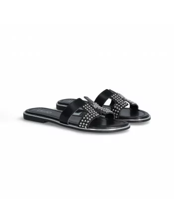 Ciabatta Donna Liu-jo 4A4711EX246 in Pelle White o Black modello casual