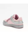 Sneakers Bambina Lelli Kelly LKAA8090AGL in Pelle Rosa/Argento modello Frangetta Mix Pan di Zucchero