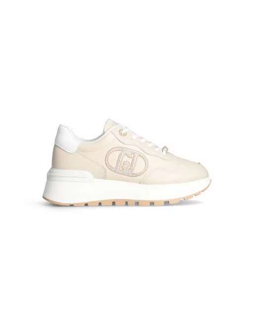 Sneakers Donna LIU.JO BF4057PX331 in Pelle White o Butter