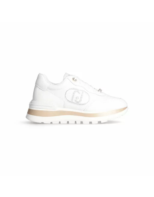 Sneakers Donna LIU.JO BF4057PX331 in Pelle White o Butter