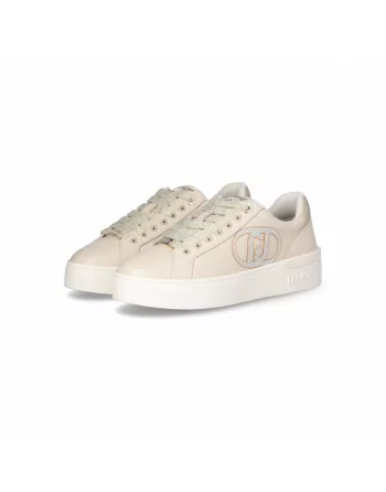 Sneakers Donna LIU.JO BF4023PX179 in Pelle White o Butter