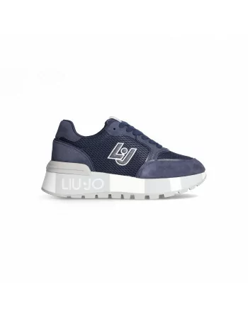 Sneakers Donna LIU.JO BF4049PX531 in Camoscio Ecru o Blu