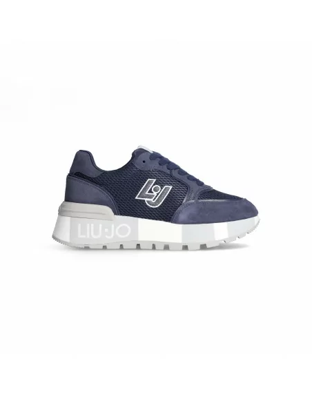 Sneakers Donna LIU.JO BF4049PX531 in Camoscio Ecru o Blu