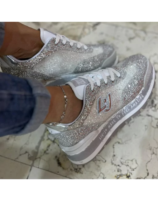 Sneakers Donna Liu.Jo BA4007TX007 Silver AMAZING 26