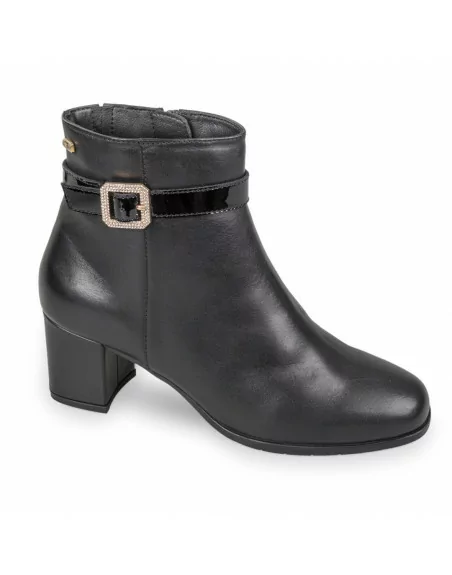 Stivaletti Donna Valleverde 36565 in Pelle Nero