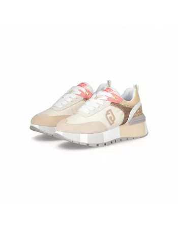 Sneakers Donna LIU.JO BA4003TX389 Bianco o Beige Multicolor