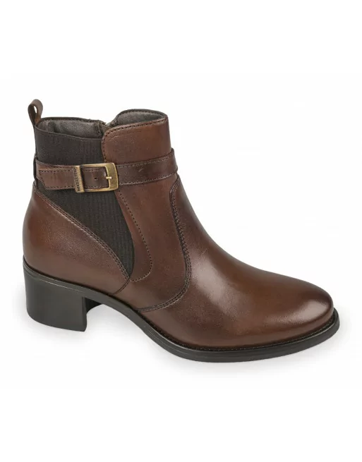 Stivaletti Donna Valleverde 47616 in Pelle Marrone o Nero