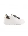 Sneakers Donna Queen Helena X31-5 in Pelle Bianco o Oro