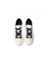 Sneakers Donna Queen Helena X31-5 in Pelle Bianco o Oro