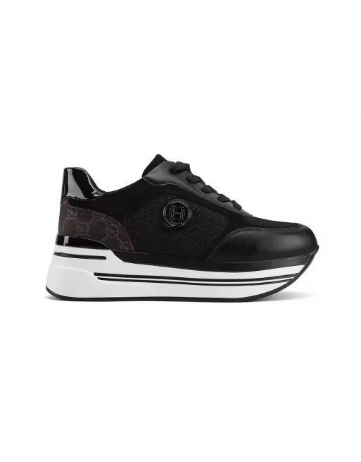 Sneakers Donna Queen Helena X31-27 in Camoscio Bianco o Nero