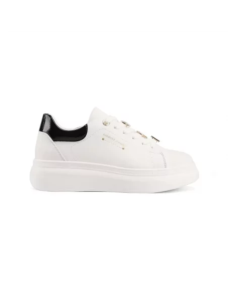 Sneakers Donna Queen Helena X31-8 in Pelle Bianco o Beige