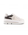 Sneakers Donna Queen Helena X31-16 in Pelle Marrone o Beige