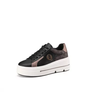 Sneakers Donna Queen Helena X31-16 in Pelle Marrone o Beige
