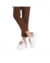 Sneakers Donna Queen Helena X31-13 in Pelle Bianco o Beige