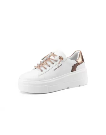 Sneakers Donna Queen Helena X31-13 in Pelle Bianco o Beige