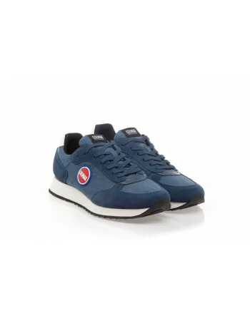 Sneakers Uomo Colmar Travis One 052 in Camoscio Blu