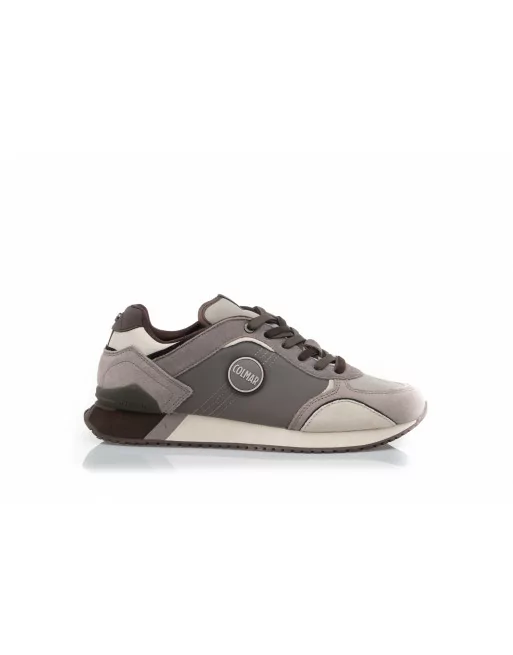 Sneakers Uomo Colmar Travis 023 Plus Effect in Camoscio Antracite