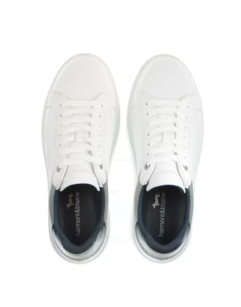 Sneakers Uomo Harmont&Blaine in Pelle Bianca EFM242.004.6080