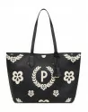 Shopper Pollini Nero con logo Fiorato TE8427PP06Q1E00A