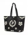 Shopper Pollini Nero con logo Fiorato TE8427PP06Q1E00A