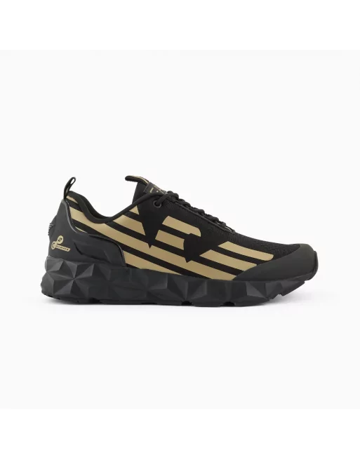 Sneakers Uomo Emporio Armani EA7 Nero ed Oro X8X033X